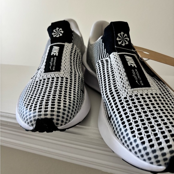 Nike Black and White Slip-On Sneakers - Picture 2 of 2